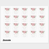 Girl Baby in Bloom Baby Shower Stickers (Blatt)