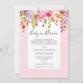 Girl Baby in Bloom Baby Sprinkle Einladung (Vorderseite)