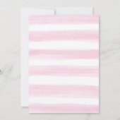 Girl Baby Kleidung Pink Floral Baby Dusche Dankeskarte (Rückseite)