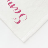 Girl Baby Milestone Blanket Size 40"x30" Fleecedecke (Ecke)