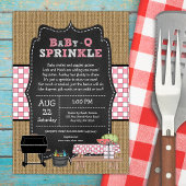 Girl Baby Q Sprinkle, GRILLEN Baby Dusche Einladung