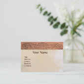 GIRL BABY SHOWER ANTIQUE PINK FLORAL MONOGRAM VISITENKARTE (Stehend Vorderseite)