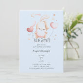 Girl Baby Shower Einladung (Stehend Vorderseite)