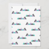 Girl Baby Shower Einladung Adventure erwartet (Rückseite)