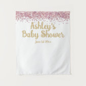 Girl Baby Shower Foto Stand Foto Prop Wandteppich (Vorderseite)
