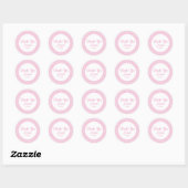 Girl Baby Shower Gefallen Stickers Tags Zickzack P (Blatt)
