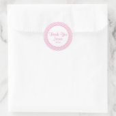 Girl Baby Shower Gefallen Stickers Tags Zickzack P (Tasche)