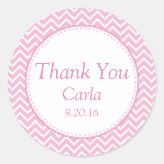 Girl Baby Shower Gefallen Stickers Tags Zickzack P