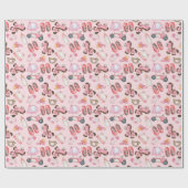 Girl Baby Shower Geschenkpapier (Flach)