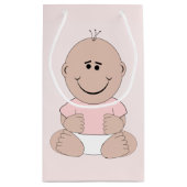 Girl Baby Shower Kleine Geschenktüte (Rückseite)