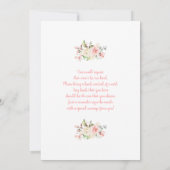 Girl Baby Shower Par-Tea Einladung (Rückseite)