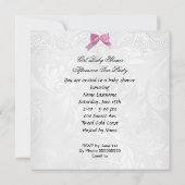 Girl Baby Shower Pink Baby Teacup Tee Party Einladung (Rückseite)