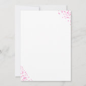 Girl Baby Sprinkle Einladungen - Pink Baby Sprinkl (Rückseite)