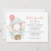Girl Baby Sprinkle per Mail Einladung (Vorderseite)