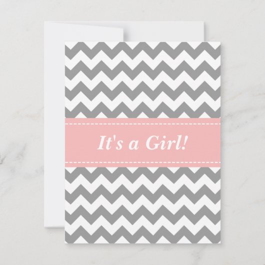 Girl-Babydusche - Kinderpresse mit rosa Krone Einladung (Rückseite)