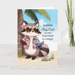 Girl Back to Uni Bleibe Coolen Personalisierungsna Karte