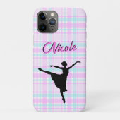 Girl Ballerina Ballroom Dance Kariert Pastel Case-Mate iPhone Hülle (Rückseite)