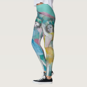 Girl Ballerina Dancers Thunder_Cove Leggings