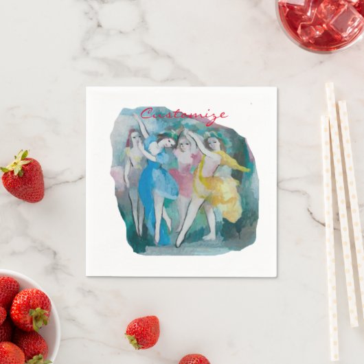 Girl Ballerina Dancers Thunder_Cove Serviette (Beispiel)