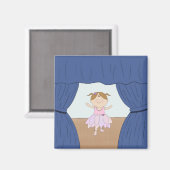 Girl ballerina magnet (Vorderseite/Rückseite)