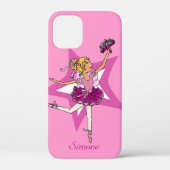 Girl ballerina rosa blondes Haar Case-Mate iPhone Hülle (Rückseite)