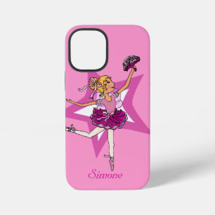 Girl ballerina rosa blondes Haar iPhone 12 Mini Hülle