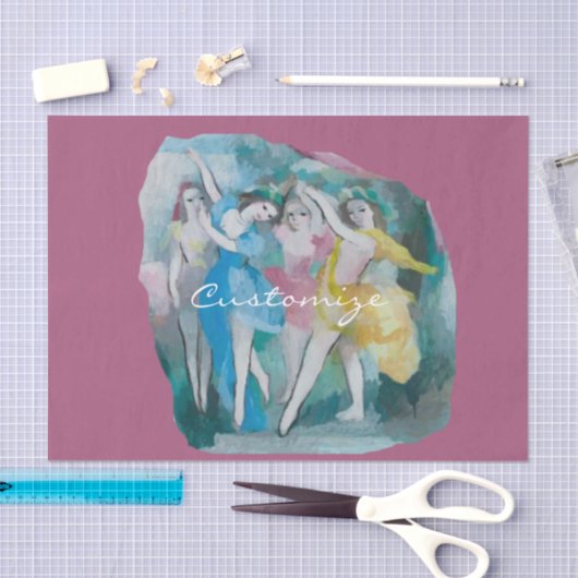 Girl Ballerina Tänzer Thunder_Cove Seidenpapier (Handwerk)