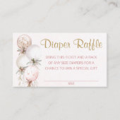 Girl Balloon Diaper Raffles Tickets (Vorderseite)