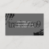 Girl Band Rock Singers Performance Entertainment Visitenkarte (Rückseite)