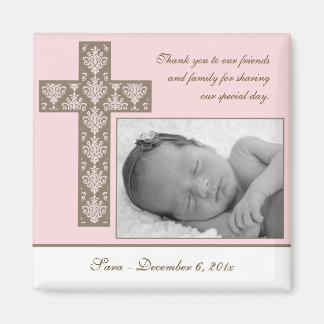 Girl Baptism/Christening Favor - Foto von Magnet