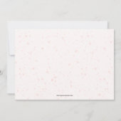 Girl Baptism Watercolor Pink Floral Invitations Einladung (Rückseite)