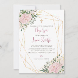 Girl Baptismal lädt zum Christentum ein Einladung