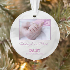 Girl Baptisse Herzlichen Glückwunsch für Baby Pers Ornament