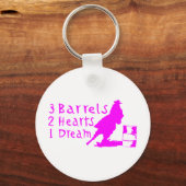 GIRL BARREL RACING SCHLÜSSELANHÄNGER (Vorderseite)