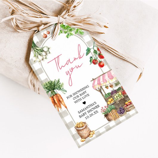 Girl Bauern Market Lokal gewachsene Liebesmarken Geschenkanhänger