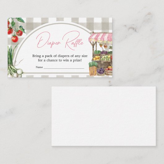 Girl Bauern vermarkten landesweit gewachsene Winde Begleitkarte (Vorne/Hinten)