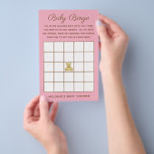 Girl Bear Baby Shooter Bingo Game Flyer (Handgriff)