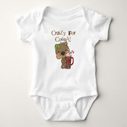 Girl Bear Crazy für Kakao Baby Strampler (Vorderseite)