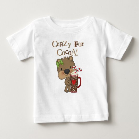 Girl Bear Crazy für Kakao Baby T-shirt (Vorderseite)