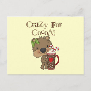Girl Bear Crazy für Kakao Postkarte