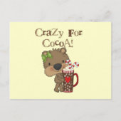 Girl Bear Crazy für Kakao Postkarte (Vorderseite)