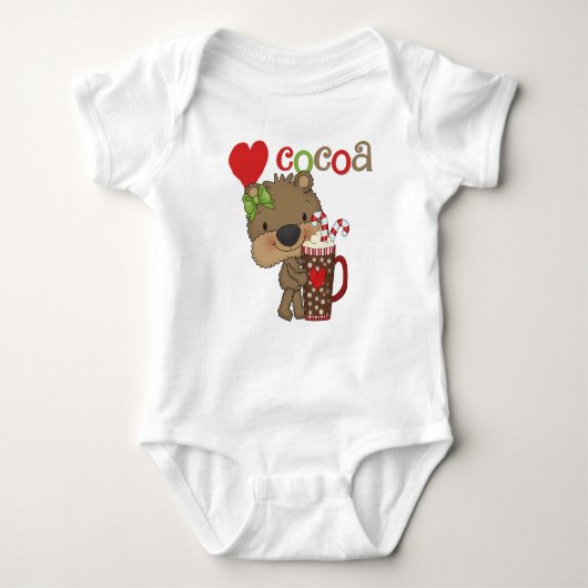 Girl Bear Kakao-Liebe Baby Strampler (Vorderseite)