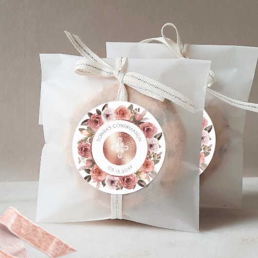 Girl-Bestätigung, Blumenbeweis/Umschlag Aufkleber