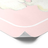 Girl Birthday Ghost und Black Bow Baby Dusche Poster (Ecke)