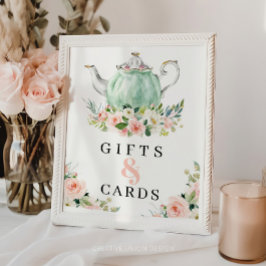 Girl Birthday Par-Tea Party Geschenke und Karten u Poster