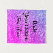 Girl Birthday Party Foto Stand Hintergrund Sparkle Wandteppich (Vorderseite (Horizontal))