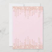 Girl Birthday Party Glam Makeup Einladung (Rückseite)