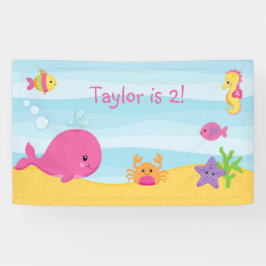 Girl Birthday Party Hintergrundbanner unter dem Me Banner