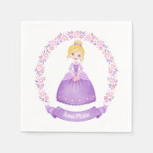 Girl Birthday Party Napkins Serviette (Vorderseite)