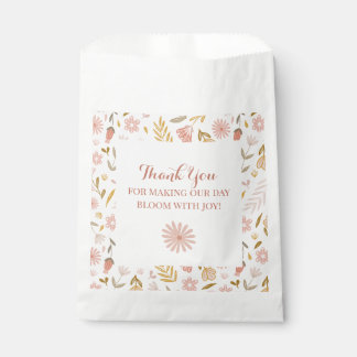 Girl Birthday Pink Pastel Wildblume Geschenktütchen